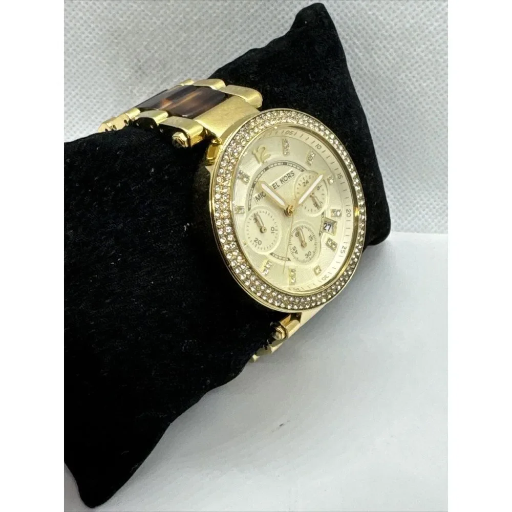 Michael Kors Parker MK5688 Women's Gold Tortoise Analog Dial Quartz Watch JNA432